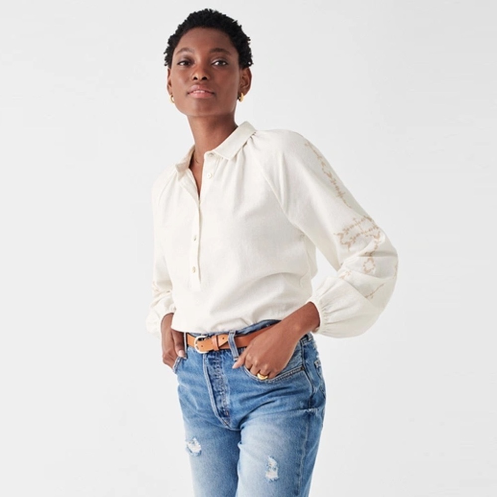 Faherty - Doug Good Feather Journey Top - White